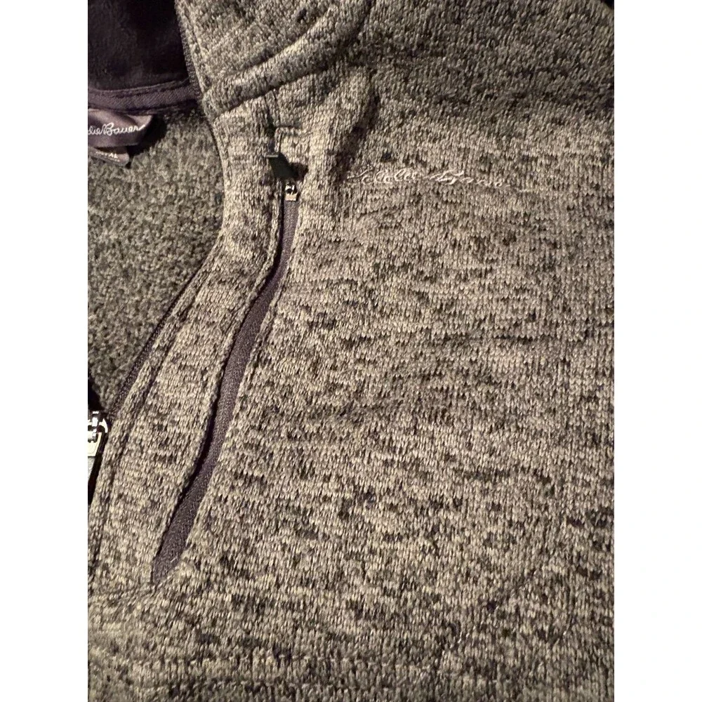 Eddie Bauer Quarter‑Zip Pullover – Heather Gray – XL - Picture 3 of 5